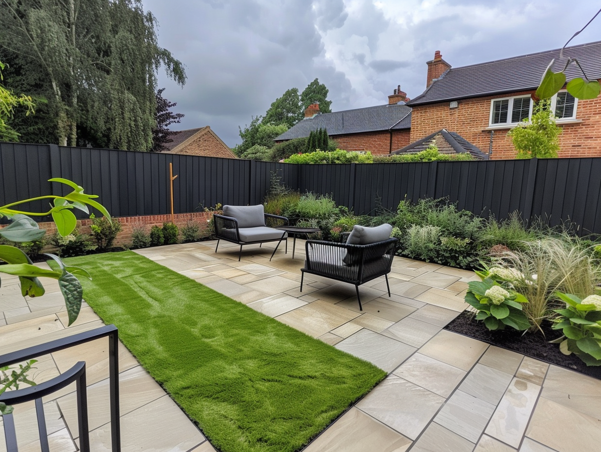 Beautifully finished UK back garden after transformation